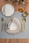 Hermia GBSRD24KY4R3095 Vajilla de Porcelana 24 Piezas Apta Microondas y Lavavajillas para Experiencia Gastronómica Elegante y Funcional